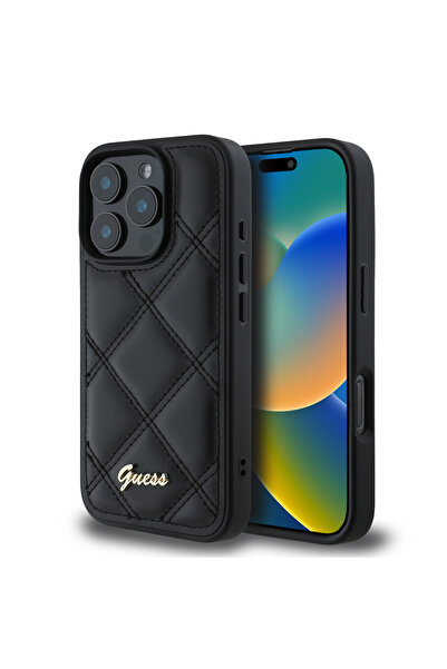 OEM Guess “Quilted Metal Logo Collection” Case Θήκη προστασίας από δερματίνη ...