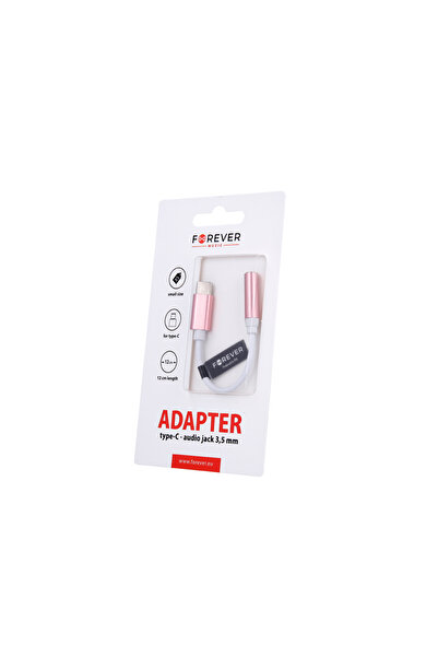 OEM Forever - Type-C to 3.5mm Αudio Jack Adapter - Pink