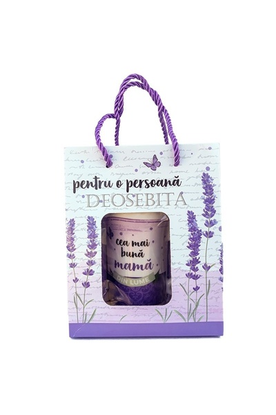 velve Set Cana ceramica si lingurita, cu mesaj pentru mama