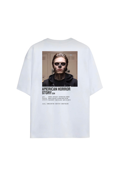 Grafftee Clothing American Horror Story Tasarım Baskılı Premium Unisex Pamukl...