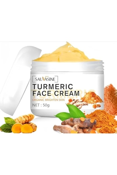 Sauvasine Turmeric Face Cream Anti Aging Face Natural Turmeric Skin Lightenin...