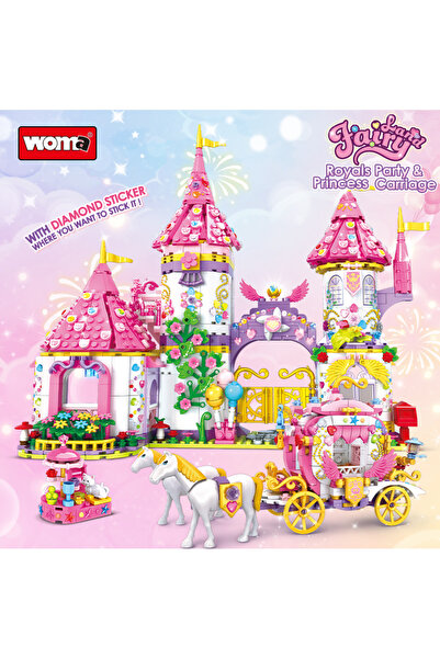 NO BRAND Blocuri de construcție din plastic WOMA Fairy Castle 11054-DS