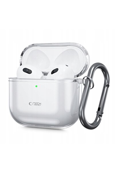 NO BRAND Husă pentru căști TECH-PROTECT FlexAir pentru Apple Airpods 4 Transp...