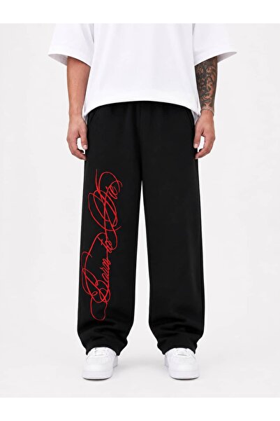 cordelia Burn To Die Nakış Oversize Premium Baggy Eşofman