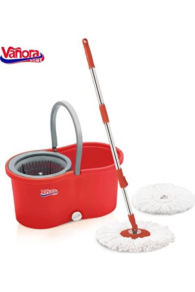 vanora SET CURATENIE CU MOP ROTATIV, CLEAN360, ROSU