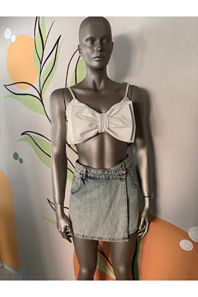 VENTUS MODA&ÇANTA Fiyonk Detaylı Crop Bluz