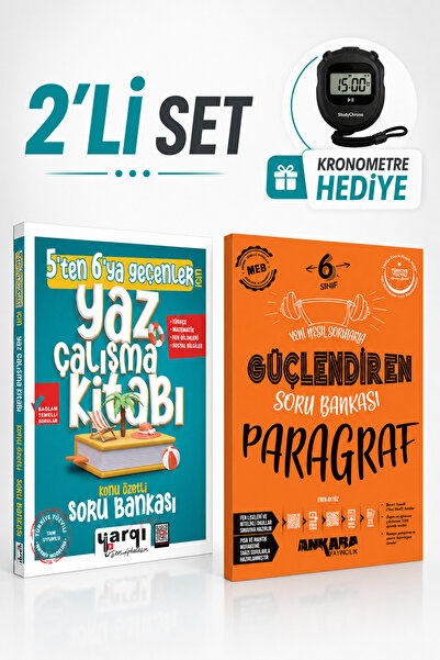 Yargı Yayınları 5ten 6ya Tatil Kitabı+ankara yayınları 6.sınıf güçlendiren pa...