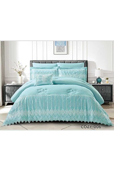 BIET ALMAFROSHAT Abu Kaleb Bridal Dowry Set, 7-Piece Quilt Set with a Bedspread.
