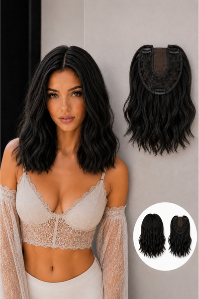 8 Kadına Dair Herşey Doğal Renk Tül Tepelik Kısa Model