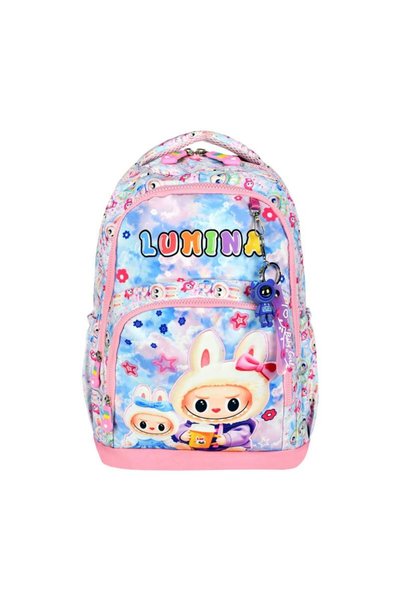 Goldline AVM Pink Lumina Figurină Geantă școlară pentru copii din școala primară Set suport stilou pentru nutriție 117