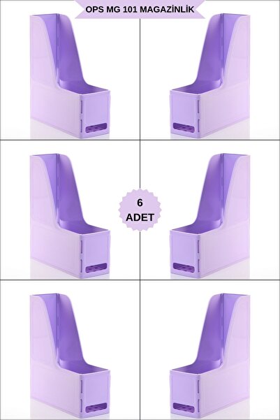 Ops Mg 101 Magazine Holder Set of 6 A4 Disassembled Plastic Vertical Folder A...