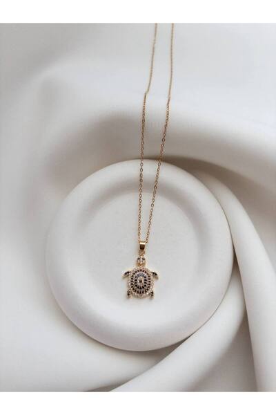 Minne Jewelry-Accessory Çelik Kaplumbağa Kolye - Kaplumbağa Kolye - Çelik Kolye