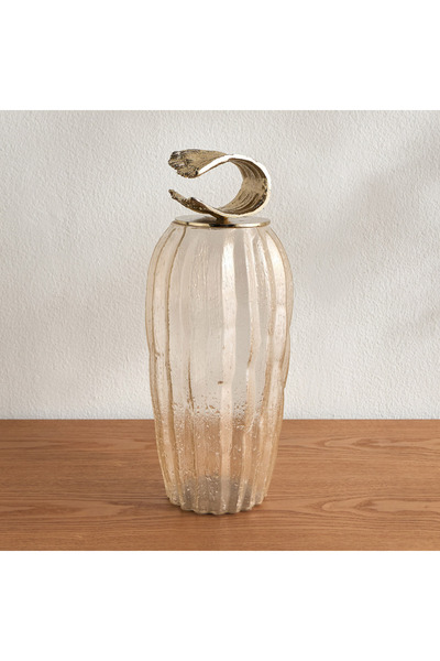 Generic Fatima Gildian Glass Decorative Jar - 33 cm