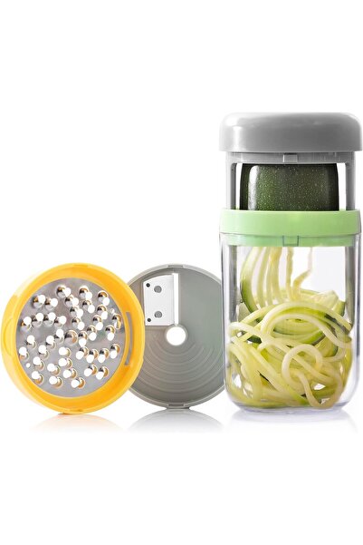 Ayawaska Feliator legume in spirala si razatoare 3-in-1, cu 3 accesorii de ta...