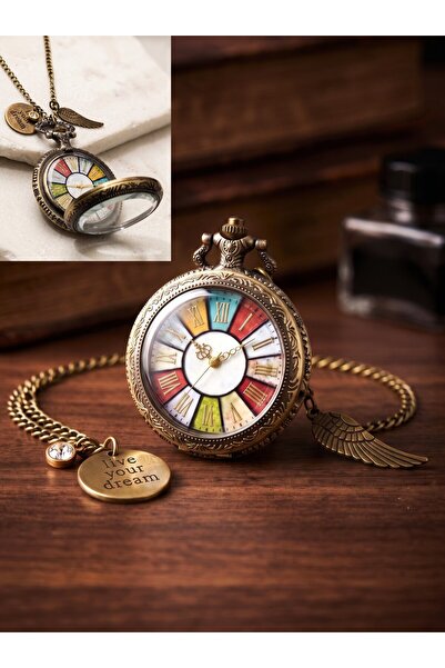 LADYMİRAGE Design Vintage Chain Watch Necklace