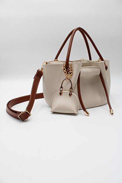 LASSO Women's Drawstring Crossbody Hand and Shoulder Bag with Charm Accessories