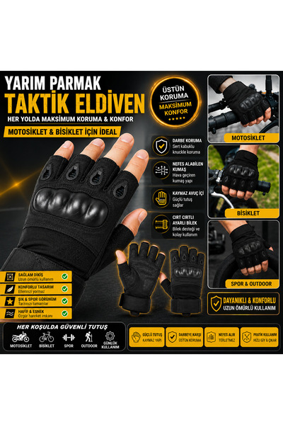 beneficio Protected Short Motorcycle Gloves Legal Compliant Fingerless Gloves...