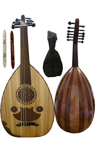 oudhub Arabic Musical Instrument Oud Nush Lux with Bag and Feathers