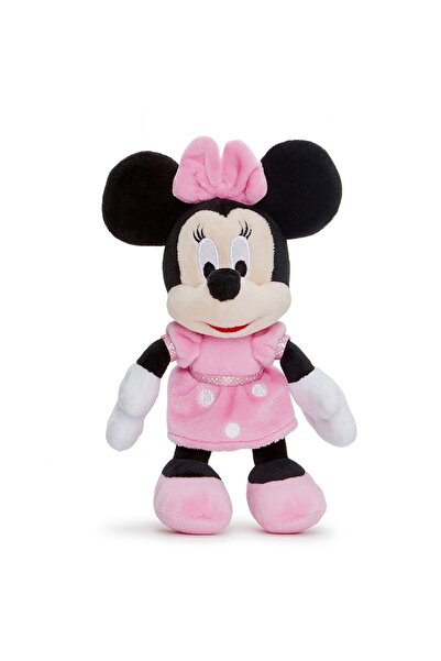 As Jucărie de pluș Disney Minnie Mouse, 20cm, cu rochie roz cu buline