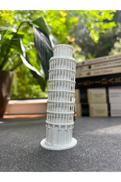 KALIPDIŞI 3D Dekoratif Pisa Kulesi Minyatürü - İtalya Eğik Kule Mimari Heykel...