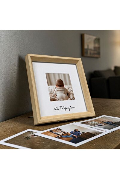 arel sanat My First Photo Baby Ultrasound Frame White 20X20 Frame with Passpo...