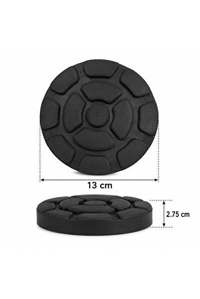 Genenic 4 حبات ربلة رافعة هيدروليك دائرية للسيارات ,Rubber Lift Pad 130mm