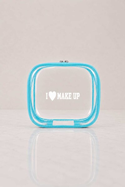 Pharma Acqua Blue Framed Pvc Transparent Cosmetic Bag |   Travel, Makeup, and...