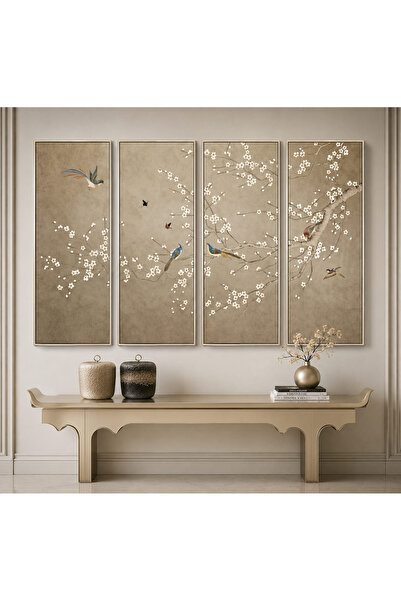 lawhat The "Whisper of Spring" Painting Is a Collection of 4 Pieces, Featurin...
