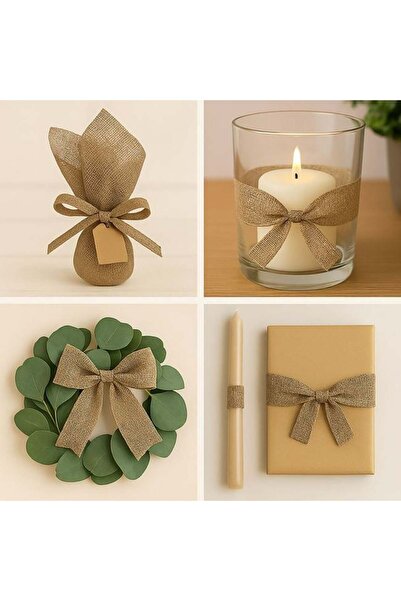 OEM Tul decorativ pentru mărturii DIY, maro, set 30 bucăți, 24x24cm – ambalaj...