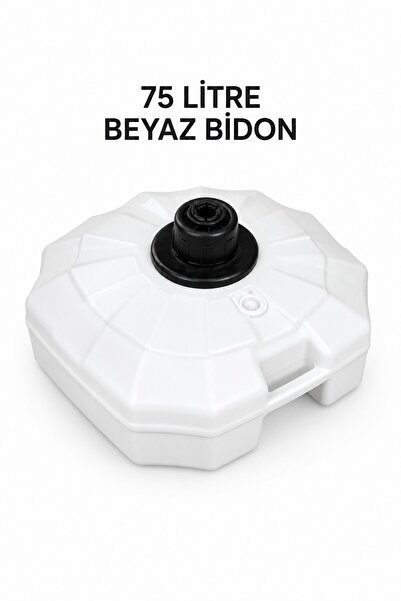 Düvenci 75 litre Beyaz Şemsiye Bidonu
