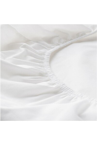 Decostof Textile Cearceaf cu elastic 220x200 cm, ALB