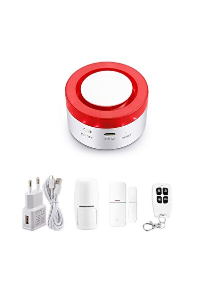 OnShop Sirena de interior wireless cu avertizare optica si sonora Wifi, Tuya ...