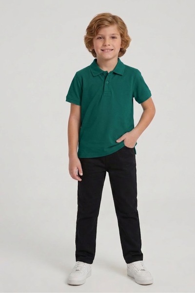 NACAR STORE Dječja unisex pamučna polo majica sa kratkim rukavima za školsku ...
