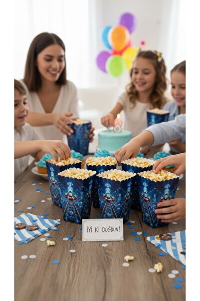 Cadde Süs Thomas and Friends Themed Popcorn 8-Piece Corn Box