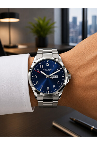 Tom Jones Men's Wristwatch Suitable for Daily Use Durable 5 Atm Water Resistant
