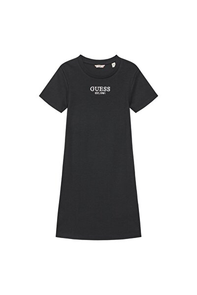 Guess Rochie de zi cu zi pentru fete J5YK11KBZP4 Negru