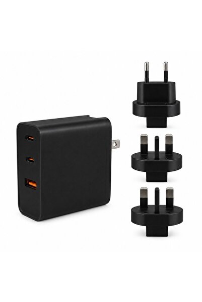 Leski Adaptor priză USB-C 100W, Leski, Tehnologie GaN, Încărcare rapidă PD, C...