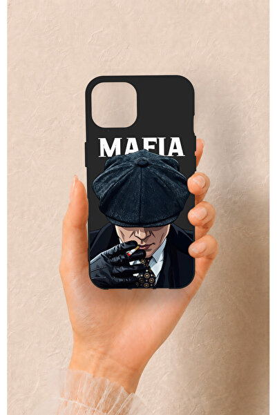 Vip Case iPhone 13 Uyumlu MAFIA Desenli Silikon Kılıf