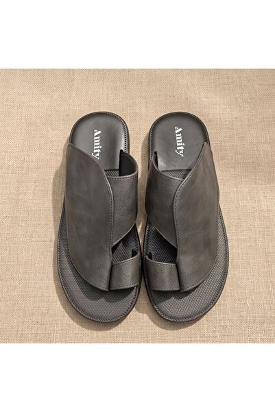 Lucky Steps Men's Traditional Saudi Heritage Style Toe Post Slides Wear-Resis...