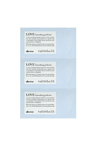 Davines LOVE Крем-терапия за коса без отмиване, 12 x 4 мл