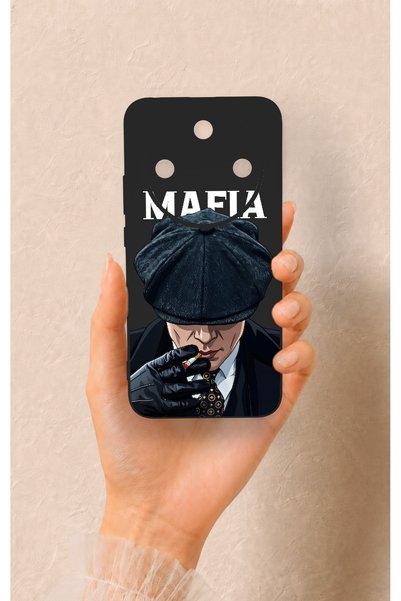 Vip Case Honor Magic 8 Lite Compatible Mafia Patterned Silicone Case