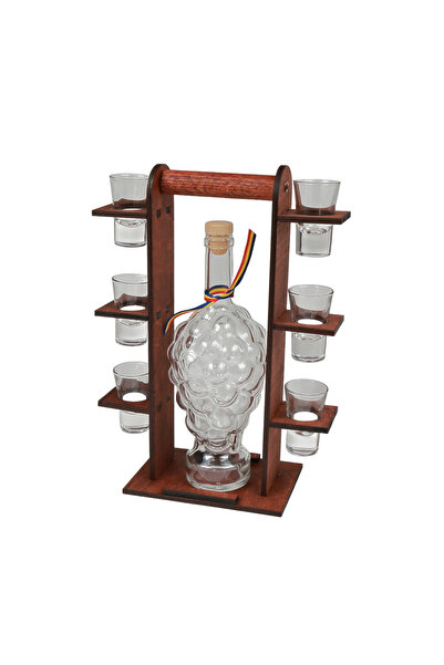 LimArt Set cadou artizanal pentru servire, model Minibar cu maner de transpor...