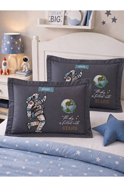 ŞENER HOME Clasy Ranforce 2-Piece Pillowcase with Cover 50X70 +5 cm Flounce