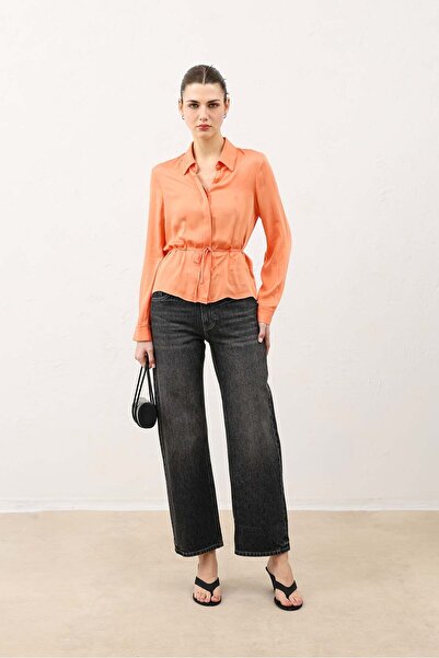 Antioch Salmon Waist-Tie Women's Shirt