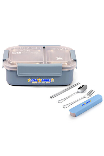 STAR BABiES 1100ml High-Capacity Stainless Steel Lunch Box and Portable Stain...
