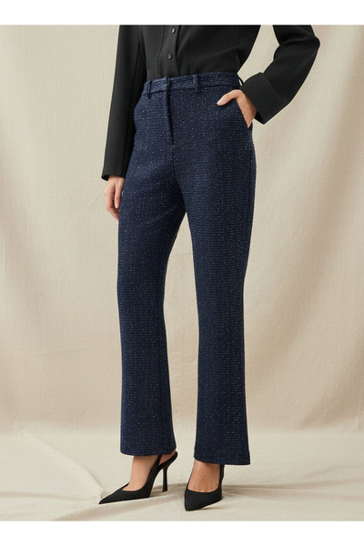 FAV TWEED LUREX BOOTLEG TROUSER