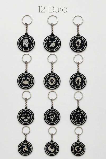 Happynesso Zodiac Sign Keychain Virgo - Plexiglass Gift Zodiac Themed Keychain, Birthday Gift