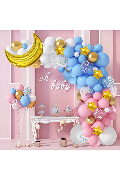 Simply Joy Set de baloane și decorațiuni pentru Baby Shower 2024, Simplu și P...