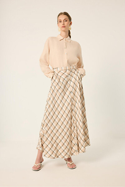 Touché Privé Plaid Maxi Skirt