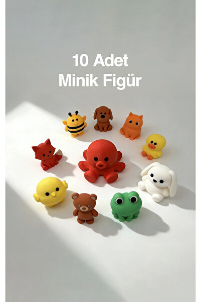 To Design Lab Minik 10 Adet Oyuncak Hayvan Figürü